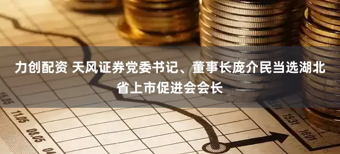 力创配资 天风证券党委书记、董事长庞介民当选湖北省上市促进会会长